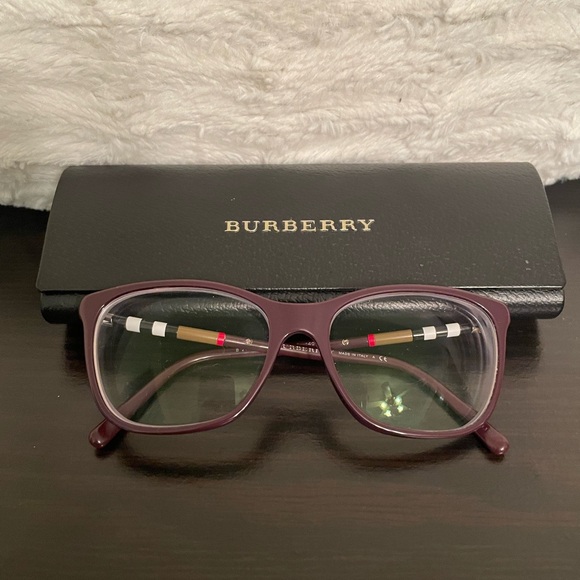 Burberry Purple Eyeglasses with Case - Picture 10 of 10